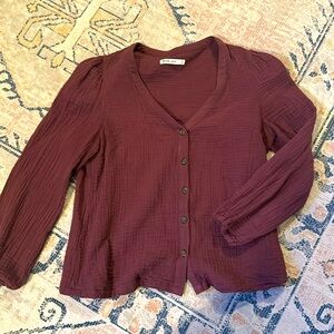 Marine layer purple top